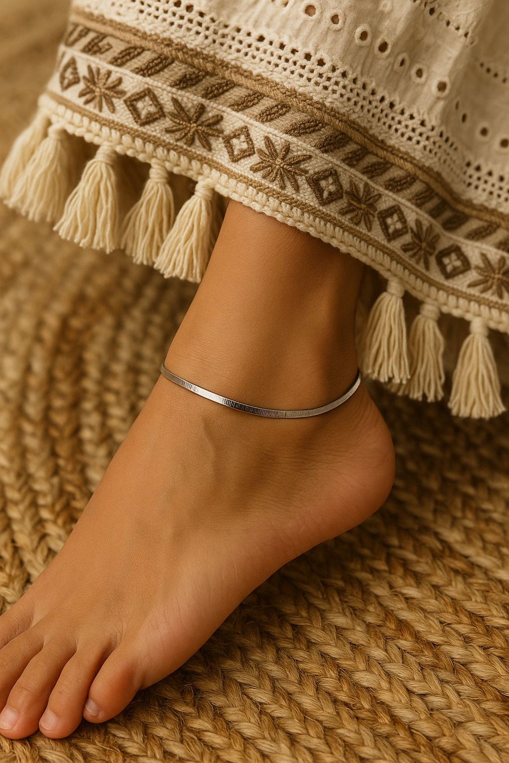 Anti Tarnish Lucky Snake Anklets